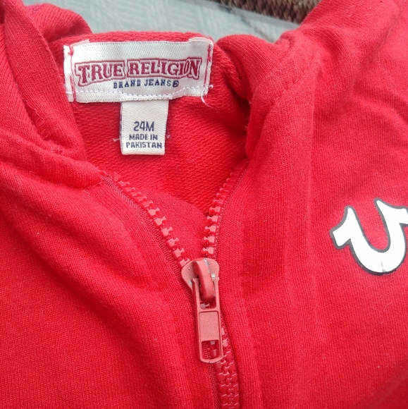 infant true religion jogging suits